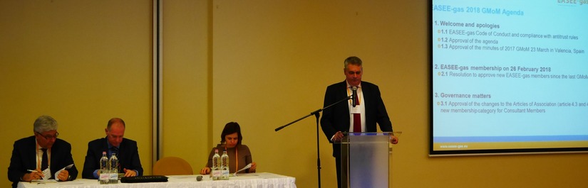 EASEE-gas members met in Budapest on 28 March for the Annual General Meeting of Members