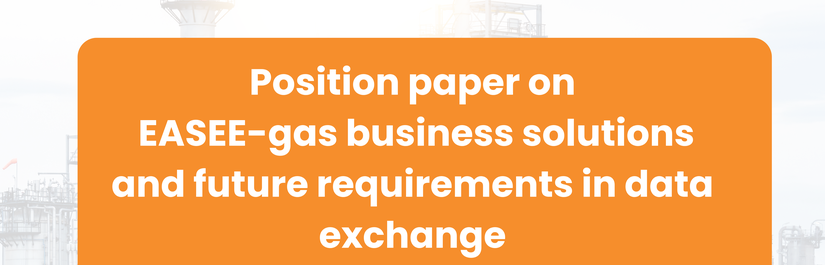 Position paper on EASEE-gas business solutions and future requirements in data exchange